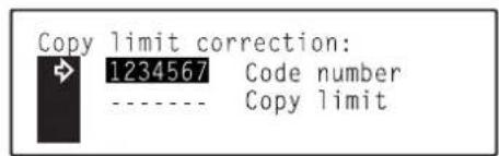 Océ OP30C - ●Changing copy limits - 5