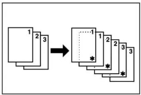 Océ OP30C - Copying onto the backing sheet - 1