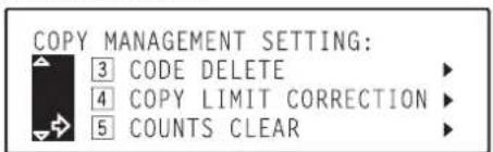 Océ OP30C - ●Clearing copy counts - 4