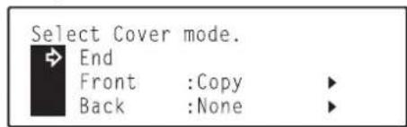 Océ OP30C - ● Cover mode settings - 8