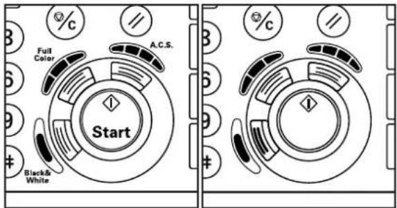 Océ OP30C - Press the Start key to begin the copying procedure. - 1