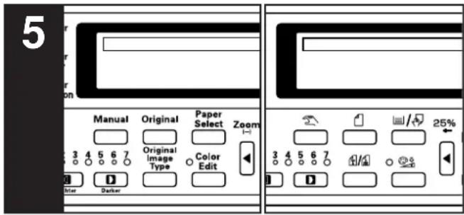 Océ OP30C - Selecting functions - 2
