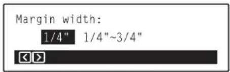 Océ OP30C - ⑮ Margin width - 1