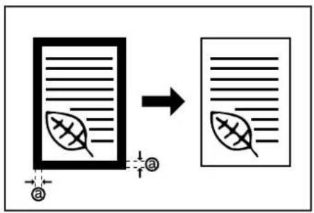 Océ OP30C - Erasing blemishes from edges of copies (Sheet erase mode) - 1