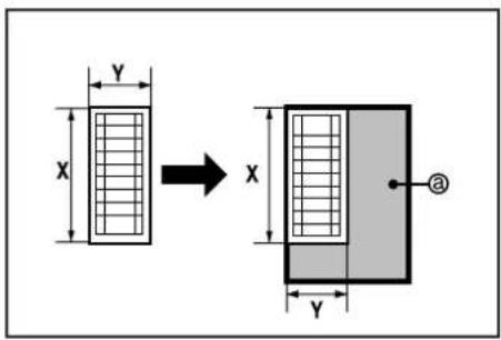 Océ OP30C - Selecting the erasing area (Custom erase mode) - 1