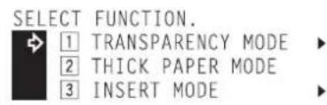 Océ OP30C - ●When setting OHP transparencies or thick paper on the multi-bypass tray - 3