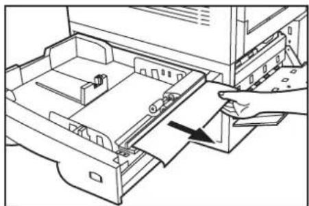 Océ OP30C - If there is any jammed paper inside that drawer, remove it without tearing it. - 1
