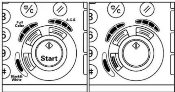 Océ OP30C - Press the Start key. Scanning of the originals will start. - 1