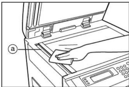 Océ OP30C - ● Cleaning the platen - 2