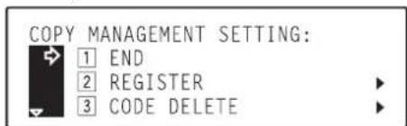 Océ OP30C - ●Clearing copy counts - 8