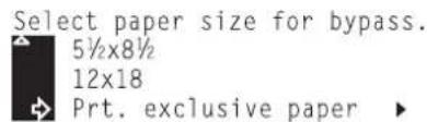 Océ OP30C - - Designating the envelope size - 2