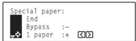Océ OP30C - ④ Special paper location - 3