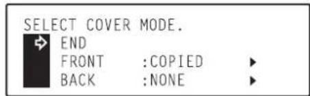 Océ OP30C - ● Cover mode settings - 9