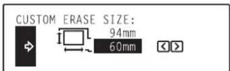 Océ OP30C - ⑰Custom erase size - 4