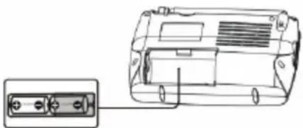 DENVER TWR 817 - Einsetzen der Batterien - 1
