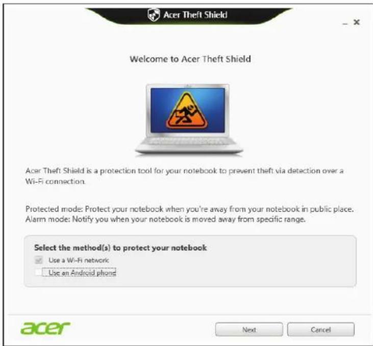 ACER Aspire M5-581 - ACER THEFT SHIELD - 1