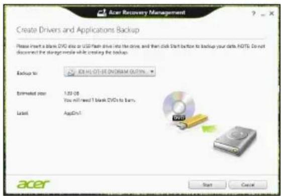 ACER Aspire ES1-711 E17 - Erstellen einer Kopie von Treibern und Applikationen - 2