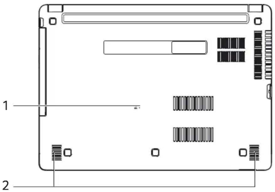 ACER Aspire ES1-421 - Unterseite - 1