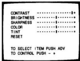 TOSHIBA CE20F10 - To adjust the picture quality - 1