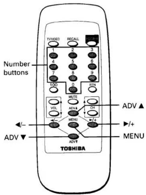 TOSHIBA CE20F10 - To adjust the sound quality - 4