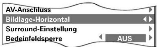 TOSHIBA 61PH18P - Einstellen der horizontalen Bildlage - 2