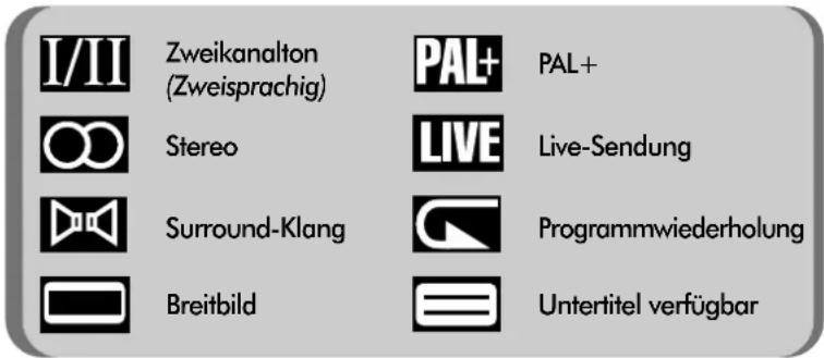 TOSHIBA 50PH18P - Programmanzeigen und –symbole - 1