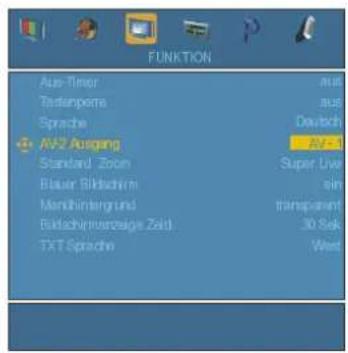 TOSHIBA 27WL65P - Auswahl des AUSGANGS-Signals für AV-2 (Scart 2) - 1