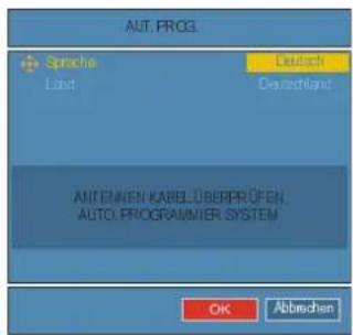 TOSHIBA 27WL65P - Erste Abstimmung und Programmsortierung, manuelle Abstimmung - 1