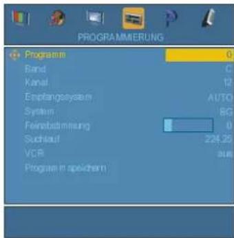TOSHIBA 27WL65P - Manuelle Abstimmung /Fortsetzung; Feinabstimmung - 1