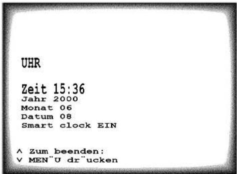 PHILIPS Blackline 21PV330 - Einstellen von Uhrzeit/Datum - 1