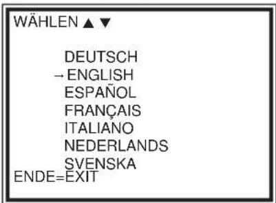 PHILIPS 14PV203-01 - Wahl der Menüsprache - 1
