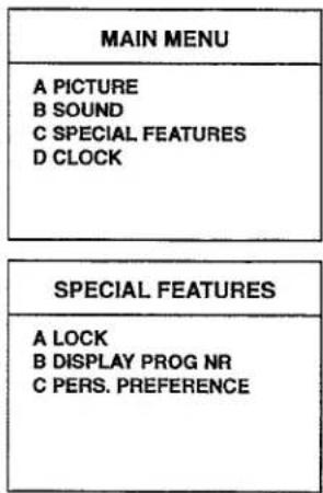 PHILIPS 21ST2731 - Storage of your adjustments (PERS. PREFERENCE) - 2