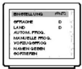 PHILIPS 21PT5322 - Zum Aufrufen des Menüs EINSTELLUNG : - 2