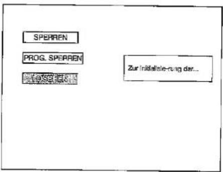 SHARP 28JW-74E - Menü SPERREN «LÖSCHEN» - 1