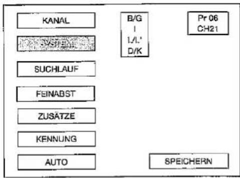 SHARP 28JW-74E - Menü INSTALLATION SYSTEM - 1