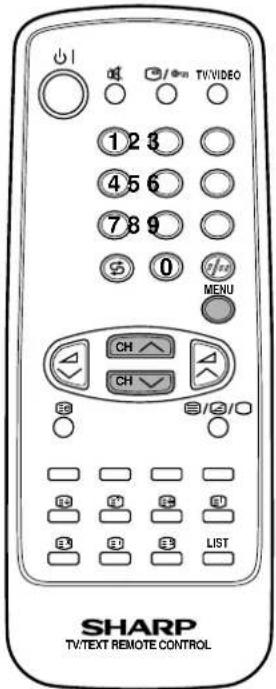 SHARP 15FJ25S - Manuelle Voreinstellung - 12