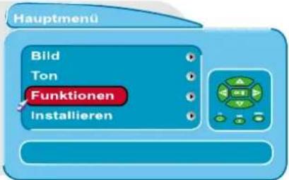 Hauptmenü Bild Ton Funktionen Installieren