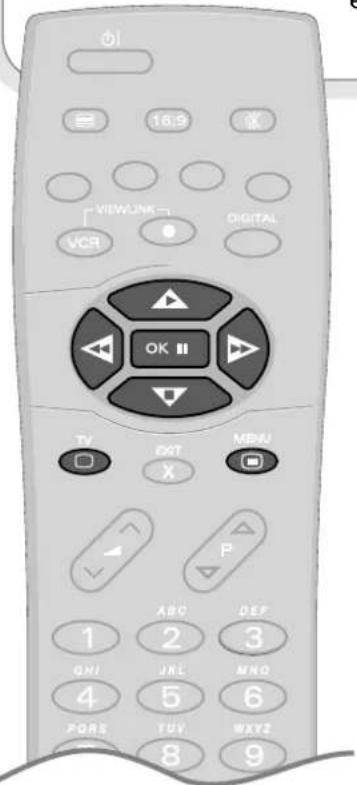 01 18:9 VCR VIEWJNK DIGITAL OK II TV EXT X MENU P ABC DEF 1 2 3 GNI URL MNO 4 5 6 PGRS TUV WXYZ 8 9