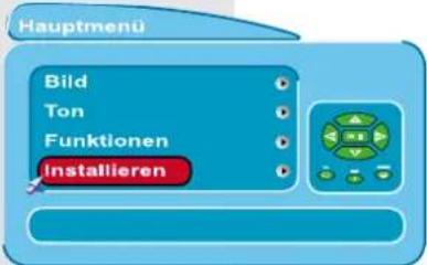 Hauptmenü Bild Ton Funktionen Installieren