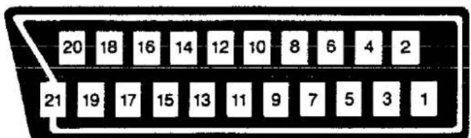 SHARP 51ET-35S - Euro-SCART 21-polige aansluitbus - 1