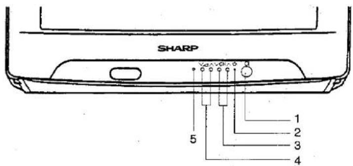 SHARP 37DM23FP - FRONT - 2