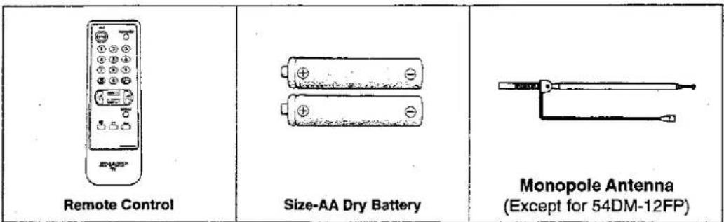 SHARP 37DM23FP - Accessories - 1