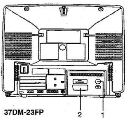 SHARP 37DM23FP - REAR - 1
