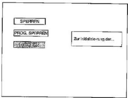 SHARP 32JW-74E - Menü SPERREN «LÖSCHEN» - 1