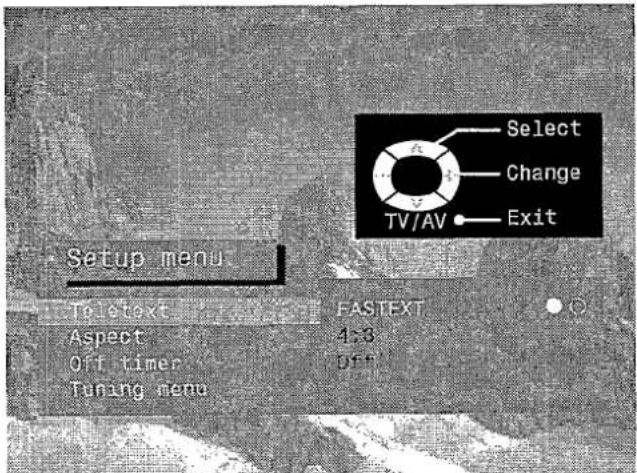 PANASONIC TX-28LD4C - The Setup menu provides access to various advanced features and also to the Tuning menu - 6