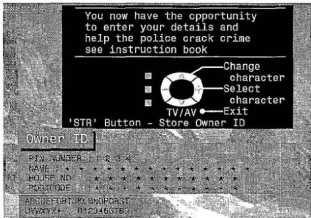 PANASONIC TX-28LD4C - Owner I.D. allows you to enter a security code and address information so that in the unfortunate event of theft it will help the Police to determine the owner. - 9