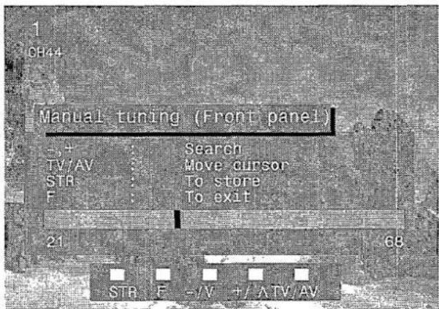 PANASONIC TX-28LD4C - Manual tuning of the programme positions is available either from the On Screen Display menu or from the front panel controls - 3