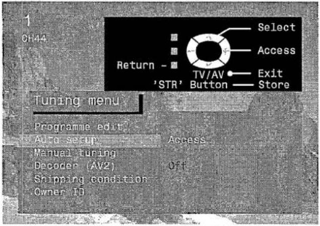 PANASONIC TX-28LD4C - The Auto setup menu will allow you to automatically retune the TV to your local stations. It is useful if you move to a different region - 5