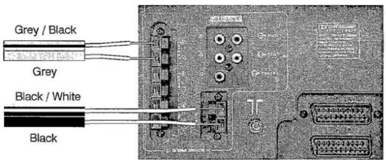 PANASONIC TX-28LD4C - Centre and 3D Subwoofer speakers (Built into Video cabinet) - 2