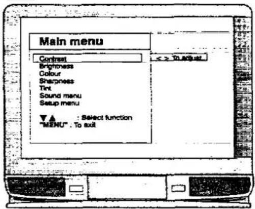 PANASONIC TX-25MD1C - ON SCREEN DISPLAY MENUS - 11